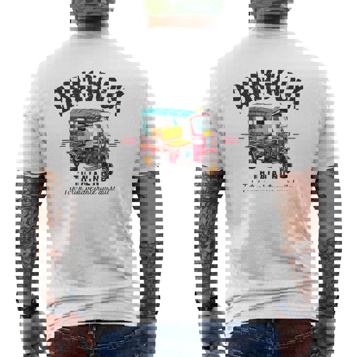 ヴィンテージ トゥクトゥク バンコク タイ メンズTシャツ バックプリント