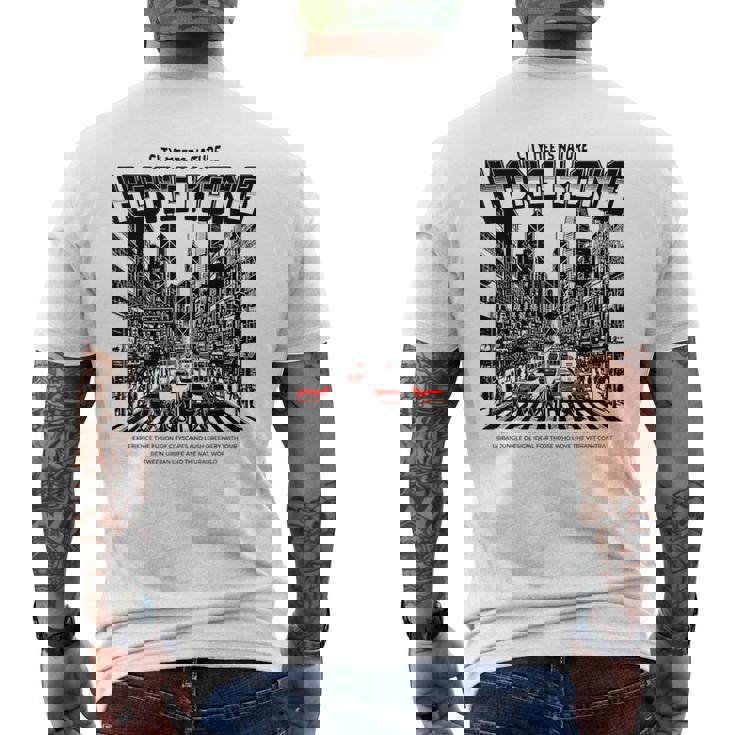 ヴィンテージ 香港 ストリート シーン 赤 タクシー 九龍 Hkg アジア メンズTシャツ バックプリント