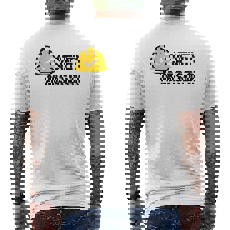 安全アンバサダー メンズTシャツ バックプリント