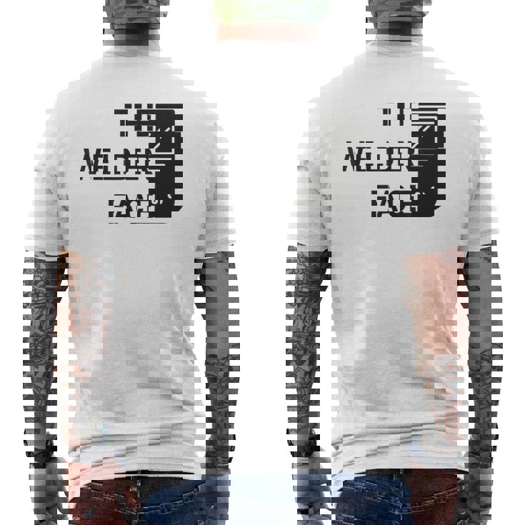 溶接機の端面溶接 溶接 メンズTシャツ バックプリント