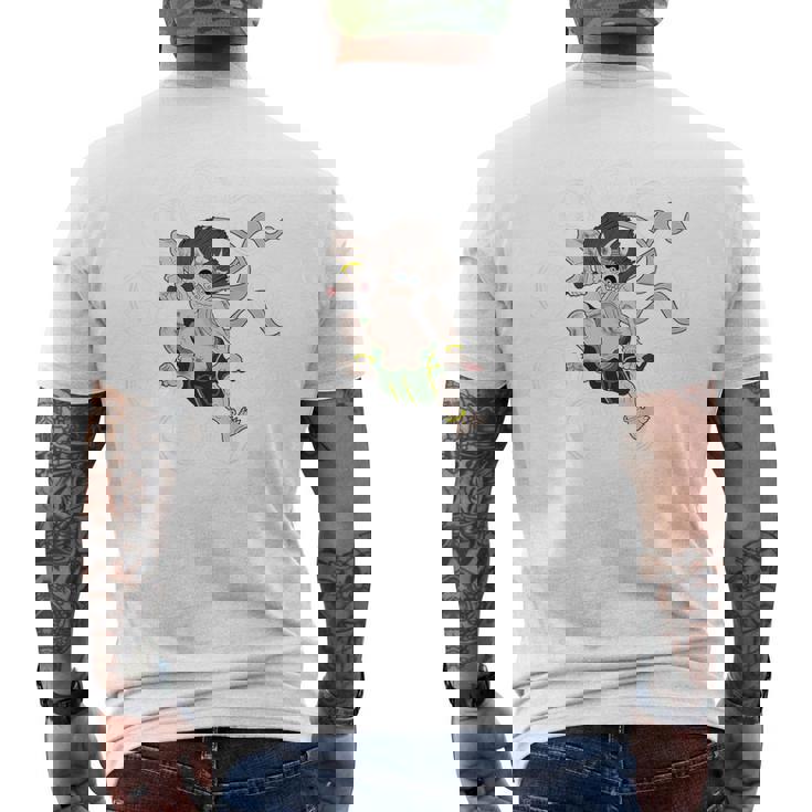 雷神 日本の神 神話 日本 守り神 メンズTシャツ バックプリント