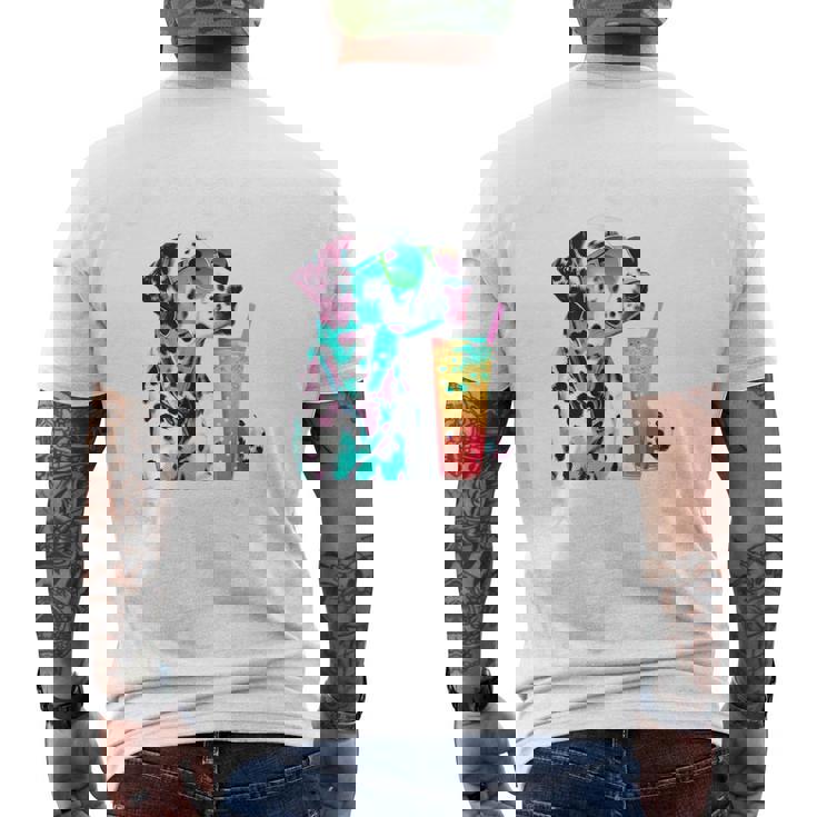 面白いtシャツ ダルメシアン イヌ わんこ メンズ 犬好き グッズ おもしろ 面白い 服 ネタ わんこ メンズTシャツ バックプリント