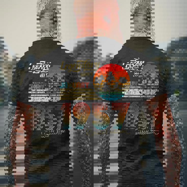 1957年1月から誕生日伝説のギフト メンズTシャツ バックプリント 高齢者への贈り物