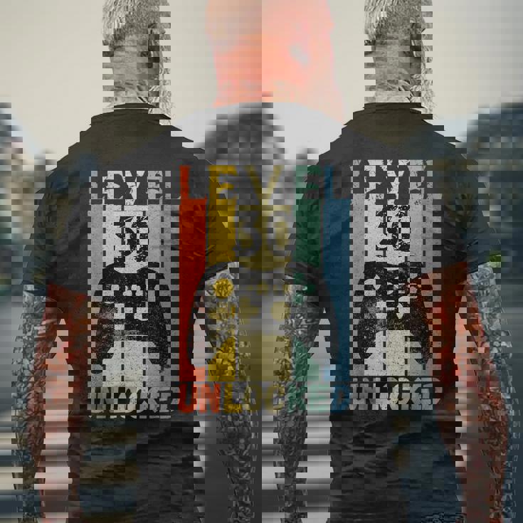 30歳の誕生日 レベル30 ロック解除 ビデオゲーム ゲーマー 男の子 ギフト メンズTシャツ バックプリント 高齢者への贈り物