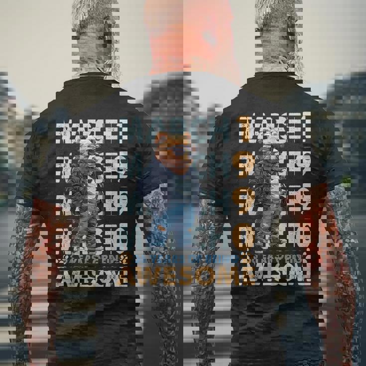 36Th Birthday Cool Bear March 1990Intage 36 Years Old メンズTシャツ バックプリント 高齢者への贈り物