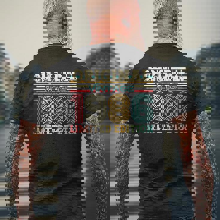 40 歳の誕生日 男性 オリジナル ヴィンテージ 1986 年 ギフト 長袖tシャツ メンズTシャツ バックプリント 高齢者への贈り物