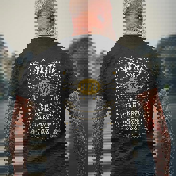 48歳の誕生日プレゼント ヴィンテージ 1978年 男性 面白い 48歳 1978年 メンズTシャツ バックプリント 高齢者への贈り物