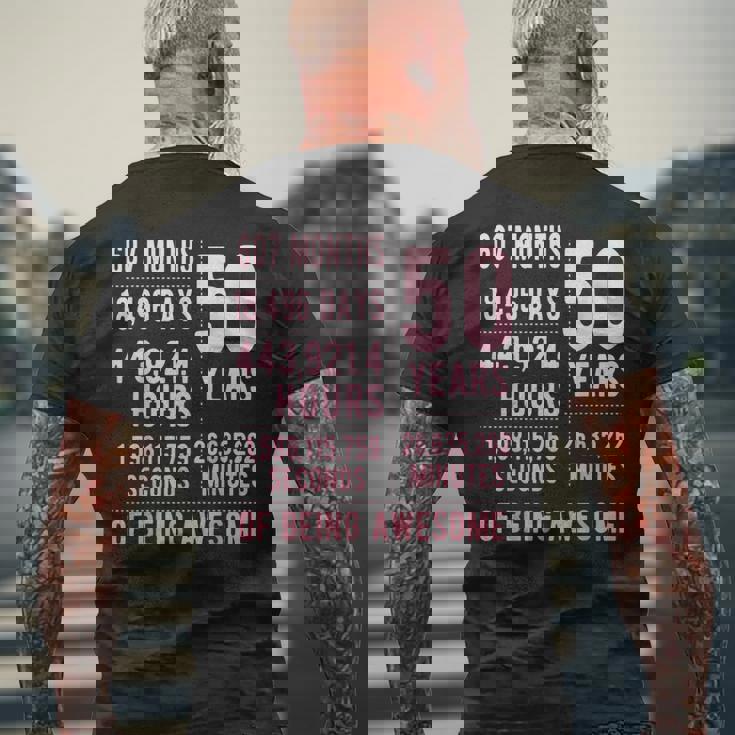 50歳の誕生日 男女 面白い 50歳 メンズTシャツ バックプリント 高齢者への贈り物