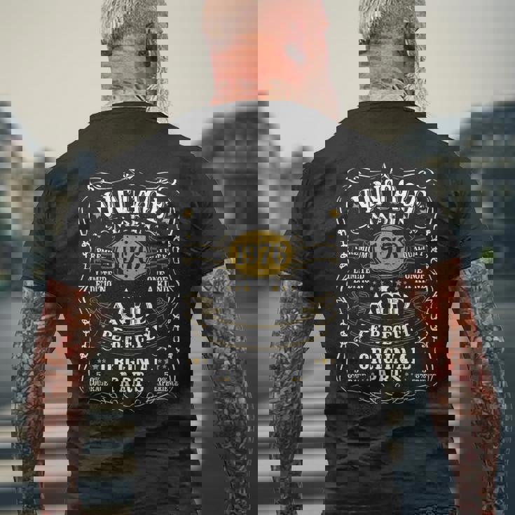 50歳の誕生日プレゼント ヴィンテージ 1976年 男性 面白い 50歳 1976年 メンズTシャツ バックプリント 高齢者への贈り物