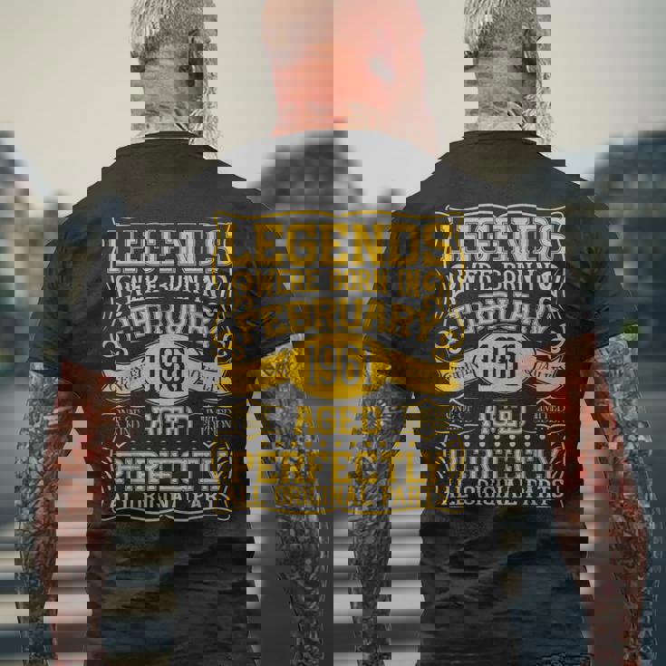 55歳の誕生日伝説は1961年2月に誕生しました。 メンズTシャツ バックプリント 高齢者への贈り物