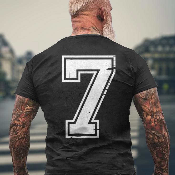 6 Number 67 Six Seven Meme Men's T-shirt Back Print | Mazezy