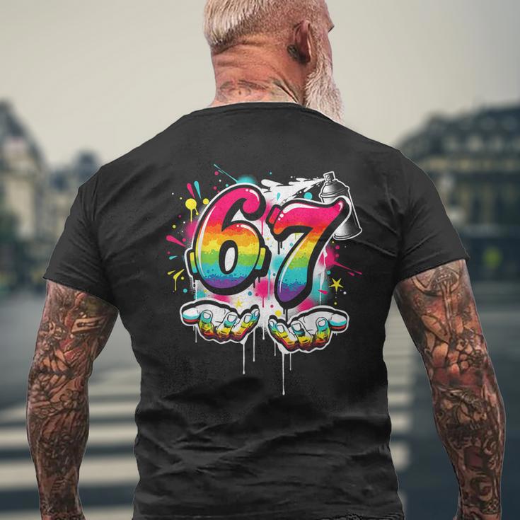 67 Graffiti Meme Six Seven Gen Alpha Slang Boys Men's T-shirt Back ...