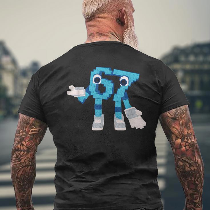 67 シークレットブレイン イタリアンスティールシックスセブンビデオゲーム メンズTシャツ バックプリント 高齢者への贈り物