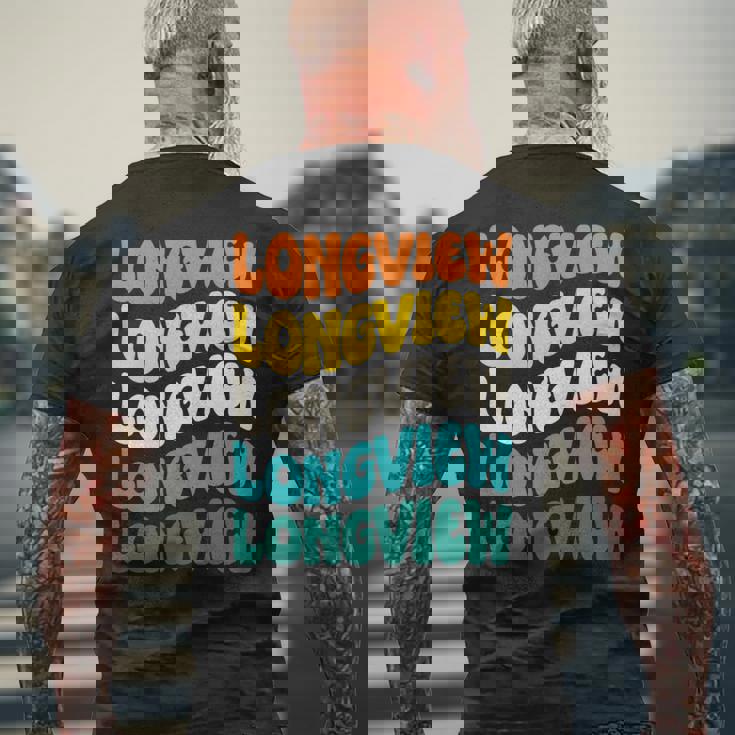 70S Longview 70年代のロングビュー 長袖tシャツ メンズTシャツ バックプリント 高齢者への贈り物