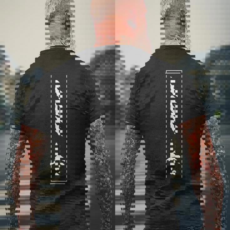 727 旅客機機 Avgeeks用 メンズTシャツ バックプリント 高齢者への贈り物