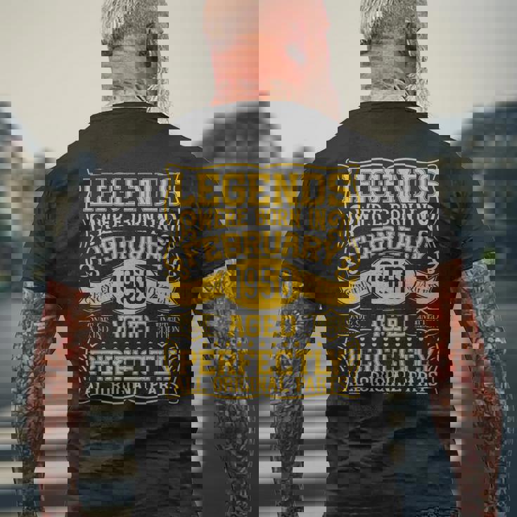 76歳の誕生日伝説は1950年2月に誕生しました。 長袖tシャツ メンズTシャツ バックプリント 高齢者への贈り物