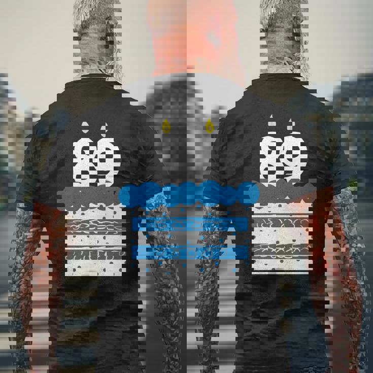 89 歳の誕生日番号 89 89 歳の誕生日番号 長袖tシャツ メンズTシャツ バックプリント 高齢者への贈り物