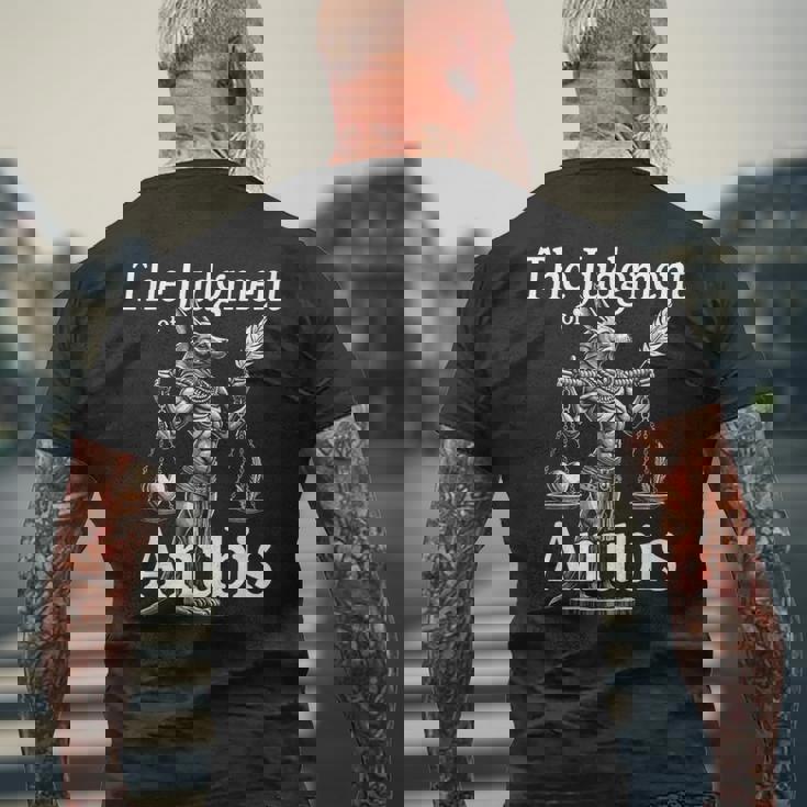 Anubis Egyptian God Of The Dead And Ancient Mythology Men's T-shirt Back Print Gifts for Old Men Anubis Egyptian God Of The Dead And Ancient Mythology Men's T-shirt Back Print Gifts for Old Men