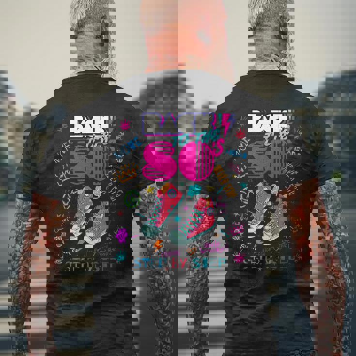 Back To 80'S ヴィンテージレトロi Love 80年代グラフィックデザイン メンズTシャツ バックプリント 高齢者への贈り物