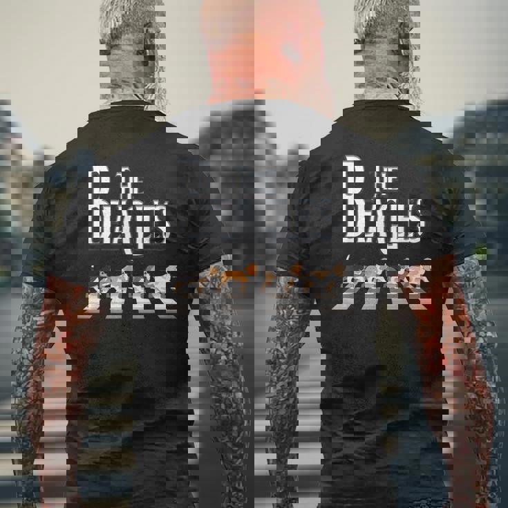 The Beagles ビーグル犬の飼い主、ビーグル犬の恋人、犬の恋人への贈り物 メンズTシャツ バックプリント 高齢者への贈り物