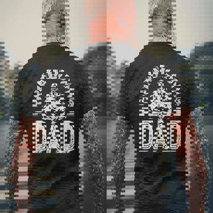Bodybuilding Dad シャツ メンズ マッスルジム トレーニング ボディビルダー メンズTシャツ バックプリント 高齢者への贈り物