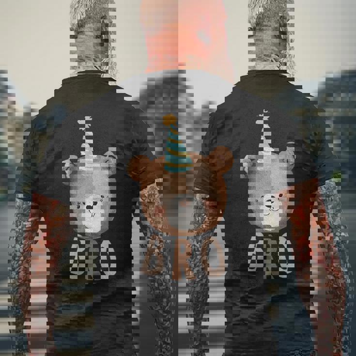 Bro Bear 1St Birthday Beary First Birthday Matching Family Men's T-shirt Back Print Gifts for Old Men Bro Bear 1St Birthday Beary First Birthday Matching Family Men's T-shirt Back Print Gifts for Old Men