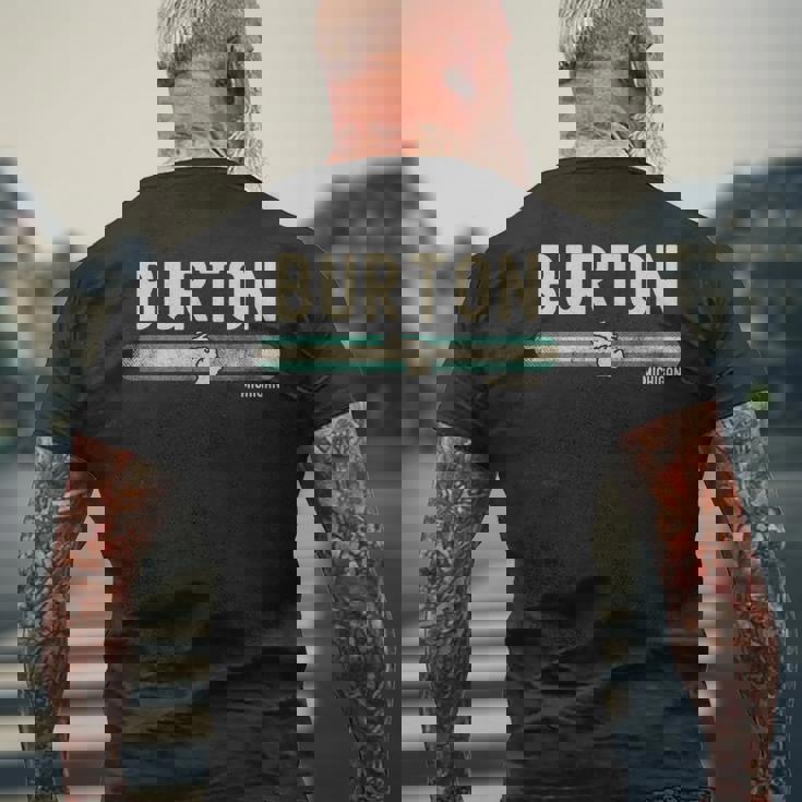 Burton Mi メンズTシャツ バックプリント 高齢者への贈り物