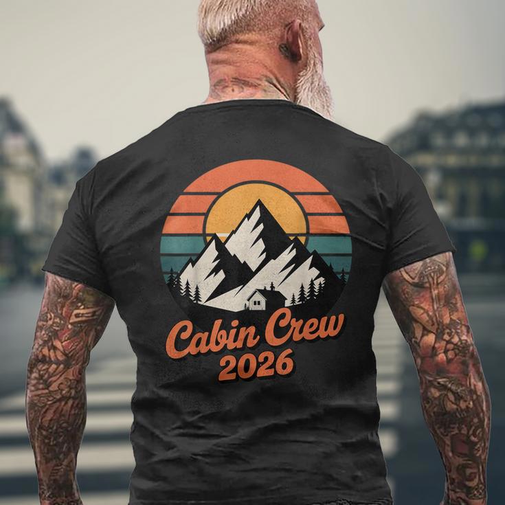 Cabin Crew 2026 Mountain Vacation Family Matching Group Men's T-shirt Back Print Gifts for Old Men