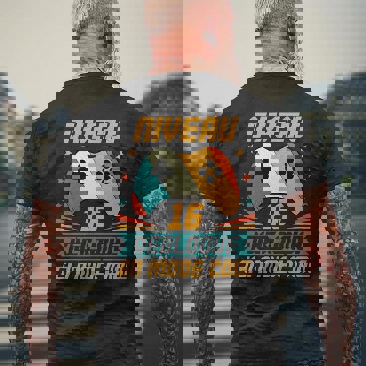 Cadeau Anniversaire Garçon 16 Ans Ado Gamer Humour Manche Longue T-shirt imprimé au dos Cadeaux pour les vieillards