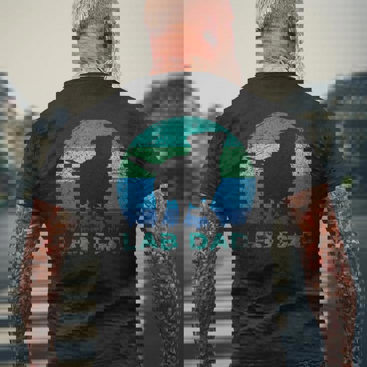 Cane Da Compagnia Regalo Per Papà Animale Carino Labrador T-shirt da uomo con stampa posteriore Regalos para ancianos