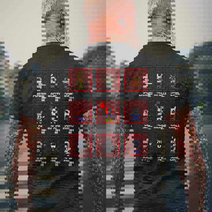 Choose Yourlasher 8ビットレトロホラーゲーム メンズTシャツ バックプリント 高齢者への贈り物