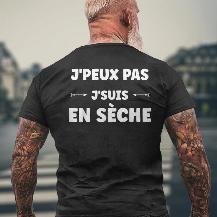 Citation Humour J'peux Pas Jeuis Enèche T-shirt imprimé au dos Cadeaux pour les vieillards