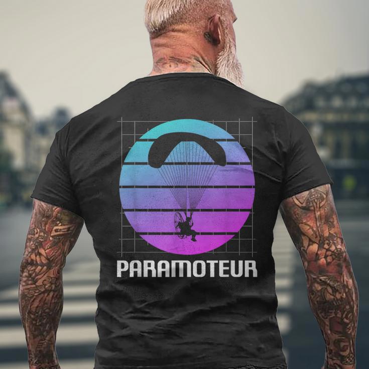 Classicintage Retro Paramoteur Parapente T-shirt imprimé au dos Cadeaux pour les vieillards