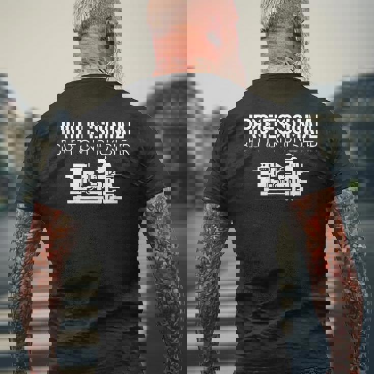 Cnc Operator Programmer Cnc Machinist メンズTシャツ バックプリント 高齢者への贈り物