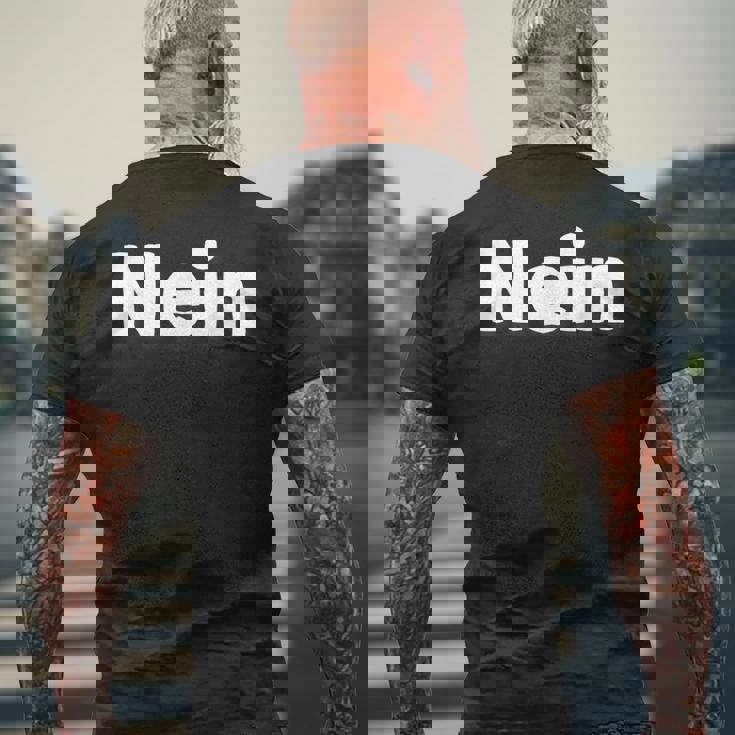 Cool Nope 引用句 ドイツ語で「No Or Nope」と言う人のための一言 メンズTシャツ バックプリント 高齢者への贈り物