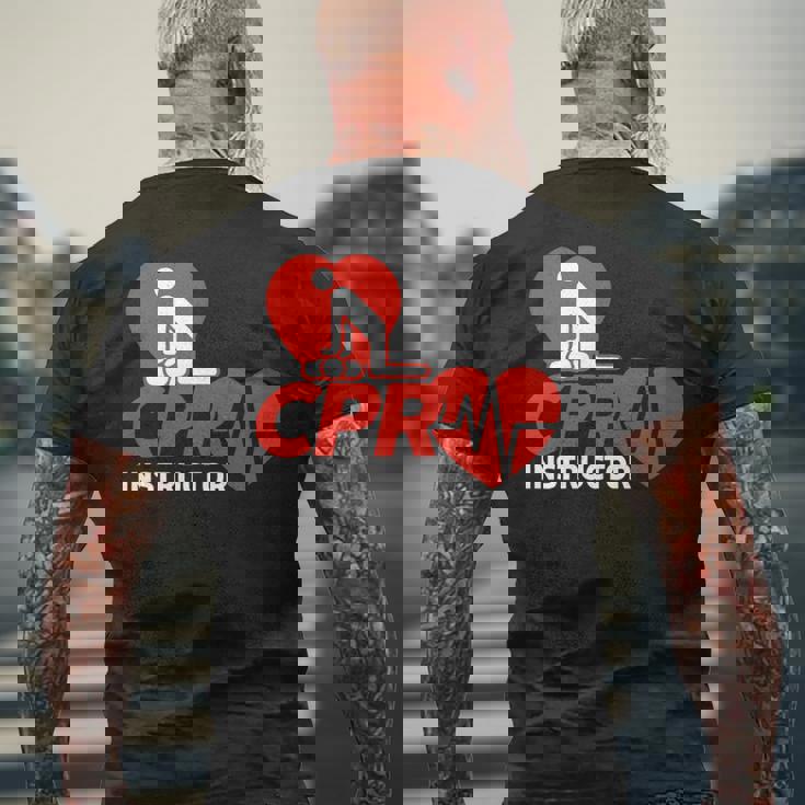 Cpr インストラクターシャツ Ems ボランティア ナースライフセーバー ギフト 長袖tシャツ メンズTシャツ バックプリント 高齢者への贈り物