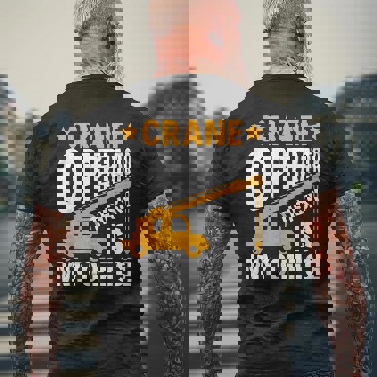 Crane Whisperer 面白いクレーン オペレーター メンズTシャツ バックプリント 高齢者への贈り物