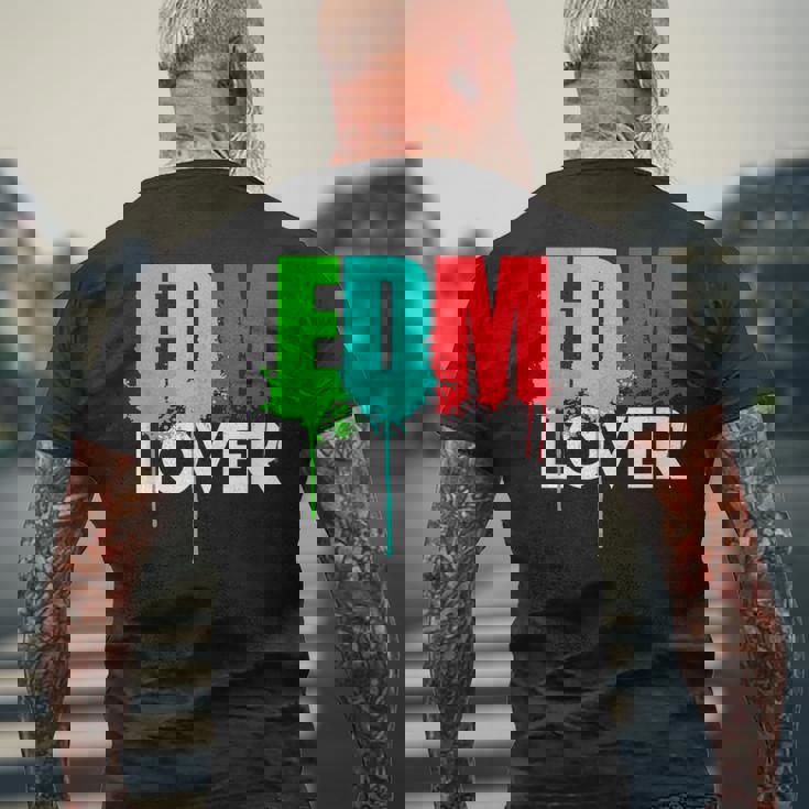 Cute Edm Cool Edm Lover Rave ホワイトインク メンズTシャツ バックプリント 高齢者への贈り物