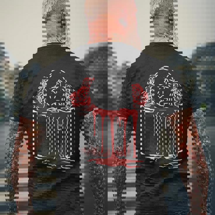 Deathcake バースデーケーキテーマ ケーキローズ ハロウィン メンズTシャツ バックプリント 高齢者への贈り物