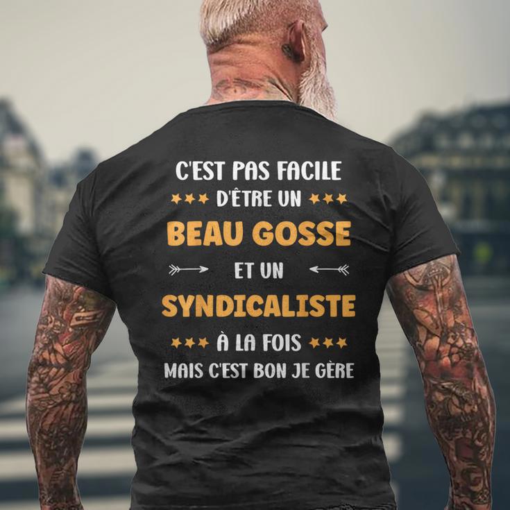 Départuperyndicaliste Beau Gosse Humouryndicaliste T-shirt imprimé au dos Cadeaux pour les vieillards