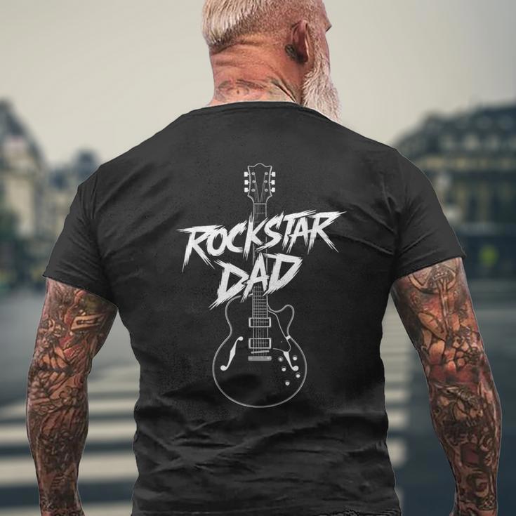 Diseño De Guitarra Rockstar Dad Camiseta Hombre Estampado Espalda Regalos para ancianos