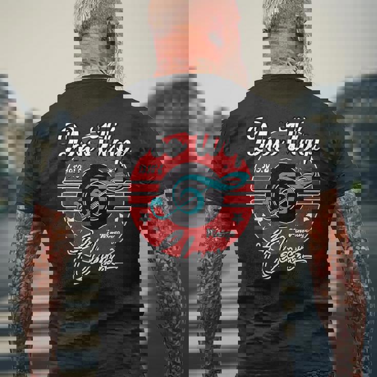 Doo Wop 1950年代 レトロ 50年代 服 ヴィンテージ ロカビリー メンズTシャツ バックプリント 高齢者への贈り物