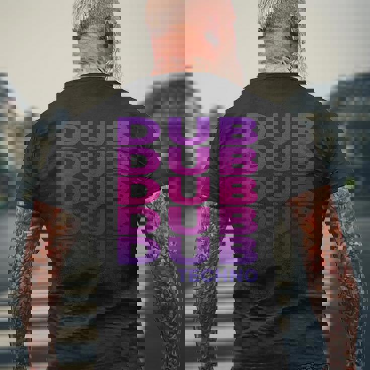 Dub Techno ディープチルアウト ダウンテンポ メンズTシャツ バックプリント 高齢者への贈り物