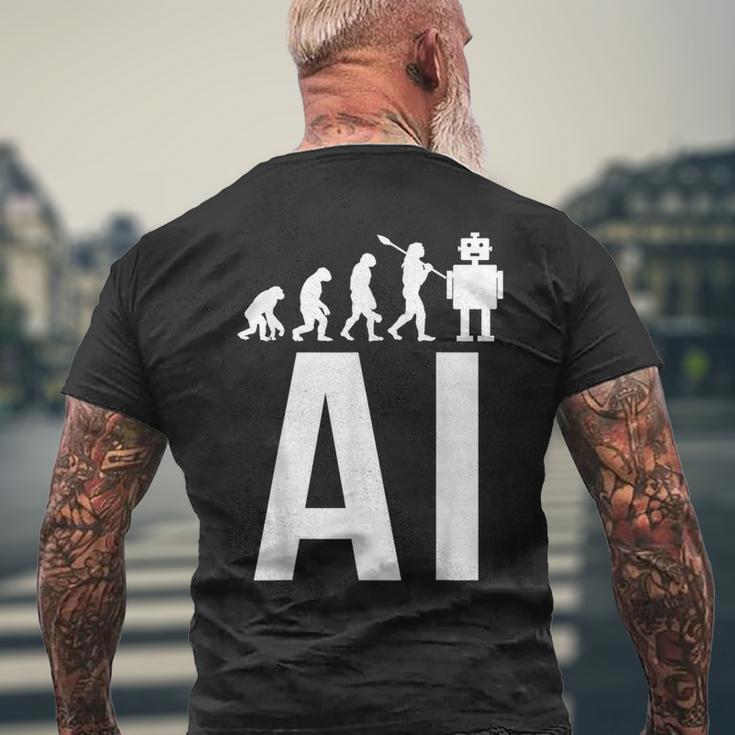 Évolution Du Robot Ia T-shirt imprimé au dos Cadeaux pour les vieillards