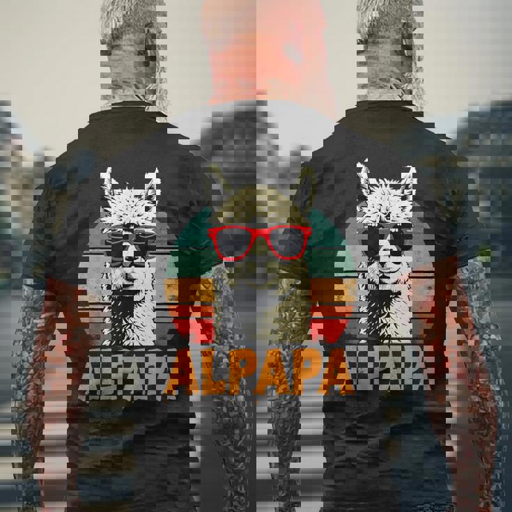 Festa Del Papà Alpapa Best Dad Alpaca T-shirt da uomo con stampa posteriore Regalos para ancianos