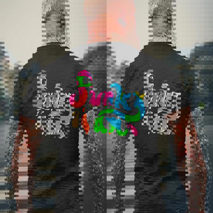 Funky I Am Funky おれはファンキー メンズTシャツ バックプリント 高齢者への贈り物