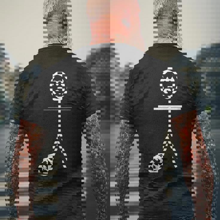 Broken Foot Fracture & Broken Toe メンズTシャツ バックプリント 高齢者への贈り物