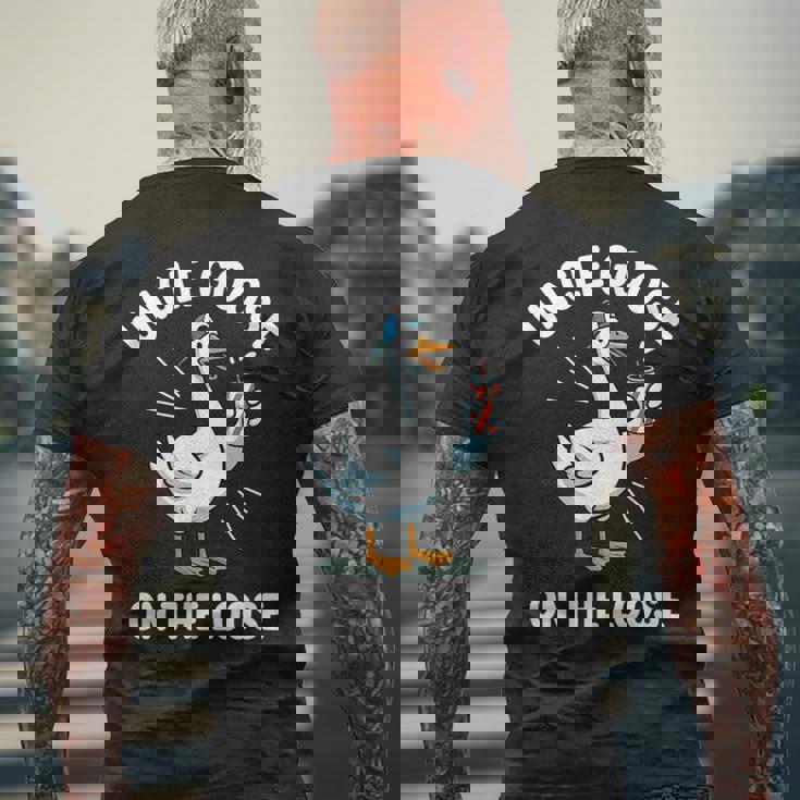 Silly Uncle Goose On The Loose Meme Family Matching Men's T-shirt Back Print Gifts for Old Men