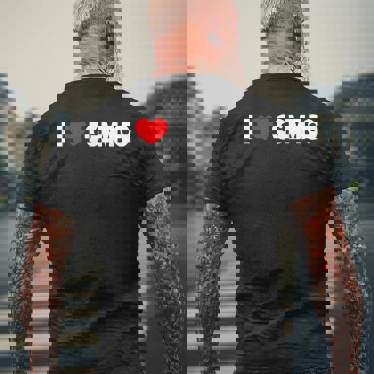 Gmo大好き メンズTシャツ バックプリント 高齢者への贈り物