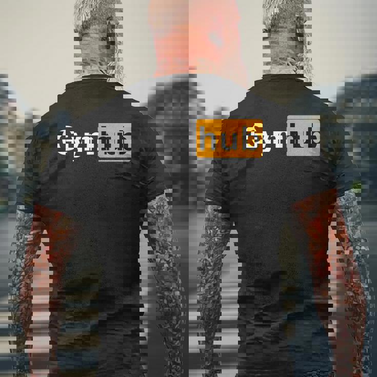 Gymhub 面白い ワークアウト フィットネス モチベーション ジム メンズTシャツ バックプリント 高齢者への贈り物